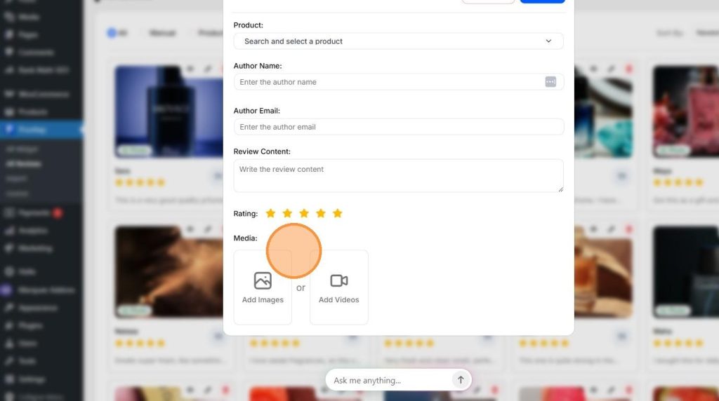 Fill review details
