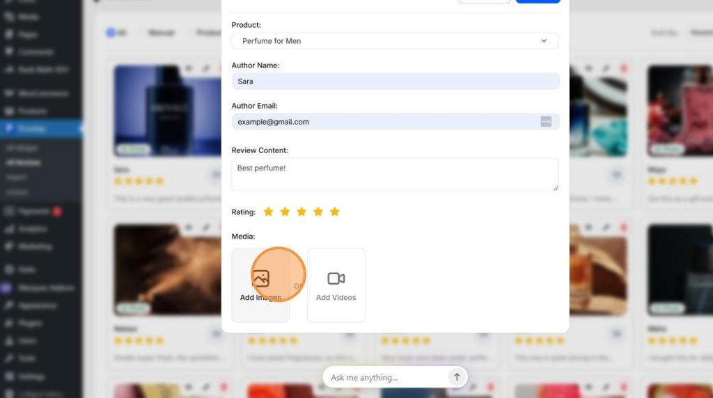 Add review details